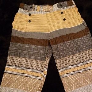 Multicolor sailor style pants